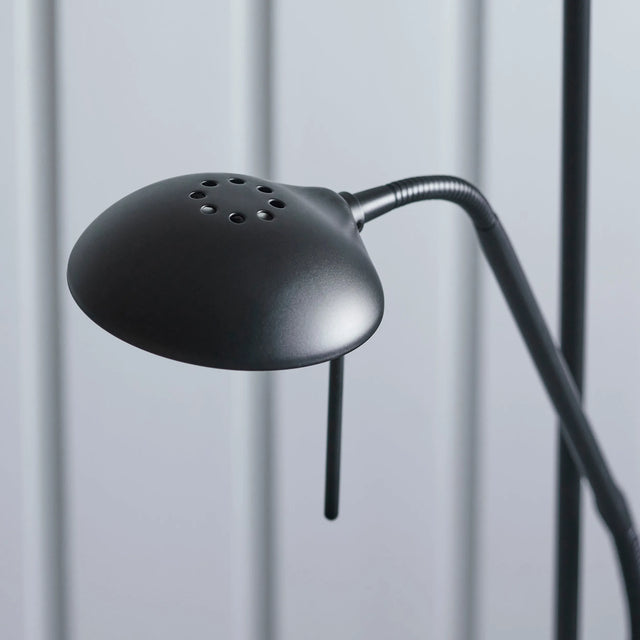 Endon Lighting - 107738 - Endon Lighting 107738 Rome 2lt Floor Indoor light fitting Matt black & opal glass