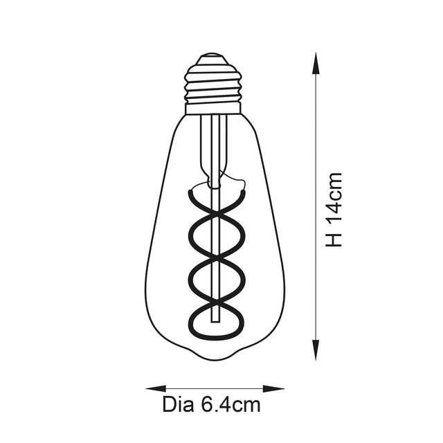 Endon Lighting - 107771 - Endon Lighting 107771 Twist Un-Zoned Accessories Clear glass Dimmable