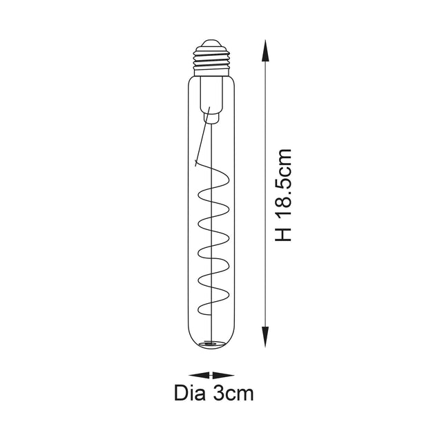 Endon Lighting - 107971 - Endon Lighting 107971 Spiral Tubular Un-Zoned Accessories Clear glass Dimmable