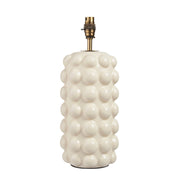 Endon Lighting - 111252 - Endon Lighting 111252 Bobble 1lt Table Indoor light fitting White crackle glaze & brushed aged brass plate