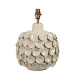 Endon Lighting - 111253 - Endon Lighting 111253 Borello 1lt Table Indoor light fitting Ivory crackle glaze & brushed aged brass plate