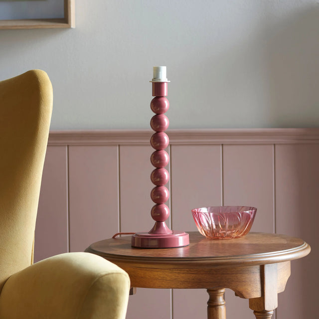 Endon Lighting - 111282 - Endon Lighting 111282 Higgledy 1lt Table Indoor light fitting Gloss pink clay paint