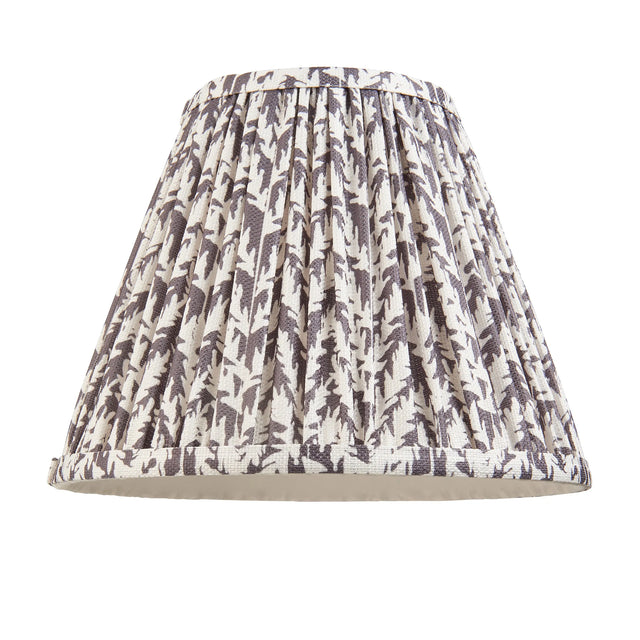 Endon Lighting - 111296 - Endon Lighting 111296 Leaf 1lt Shade Indoor light fitting Pearl grey fabric