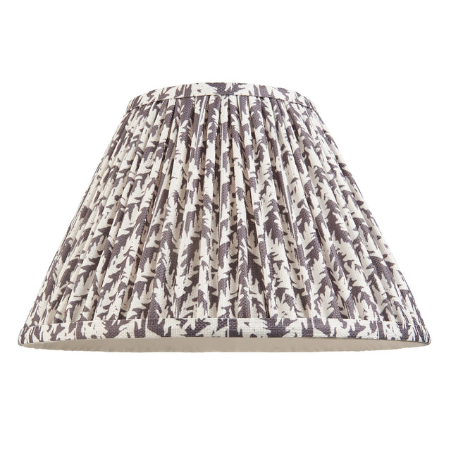 Endon Lighting - 111297 - Endon Lighting 111297 Leaf 1lt Shade Indoor light fitting Pearl grey fabric