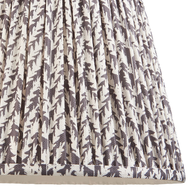 Endon Lighting - 111298 - Endon Lighting 111298 Leaf 1lt Shade Indoor light fitting Pearl grey fabric