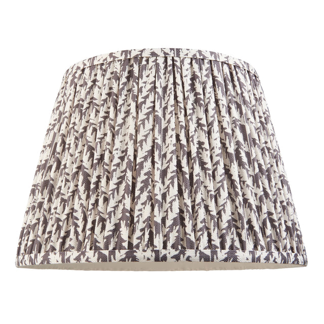 Endon Lighting - 111298 - Endon Lighting 111298 Leaf 1lt Shade Indoor light fitting Pearl grey fabric