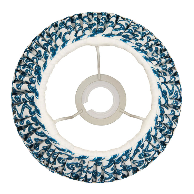 Endon Lighting - 111301 - Endon Lighting 111301 Ripple 1lt Shade Indoor light fitting Marlin blue fabric