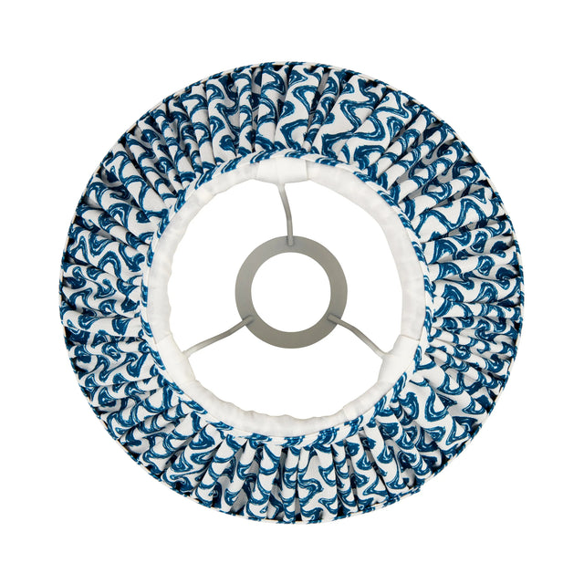 Endon Lighting - 111302 - Endon Lighting 111302 Ripple 1lt Shade Indoor light fitting Marlin blue fabric