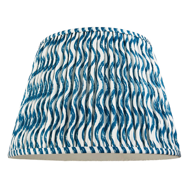 Endon Lighting - 111305 - Endon Lighting 111305 Ripple 1lt Shade Indoor light fitting Marlin blue fabric