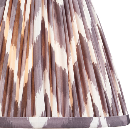 Endon Lighting - 111324 - Endon Lighting 111324 Zigzag 1lt Shade Indoor light fitting Pearl grey fabric