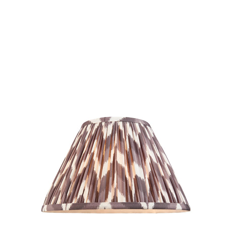 Endon Lighting - 111325 - Endon Lighting 111325 Zigzag 1lt Shade Indoor light fitting Pearl grey fabric