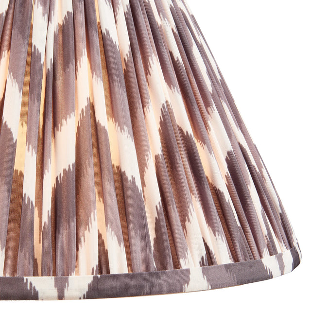 Endon Lighting - 111325 - Endon Lighting 111325 Zigzag 1lt Shade Indoor light fitting Pearl grey fabric