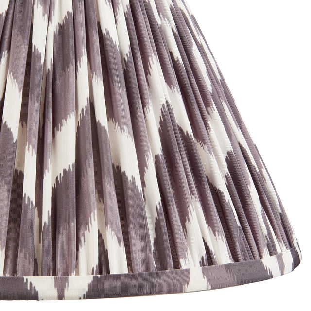 Endon Lighting - 111325 - Endon Lighting 111325 Zigzag 1lt Shade Indoor light fitting Pearl grey fabric