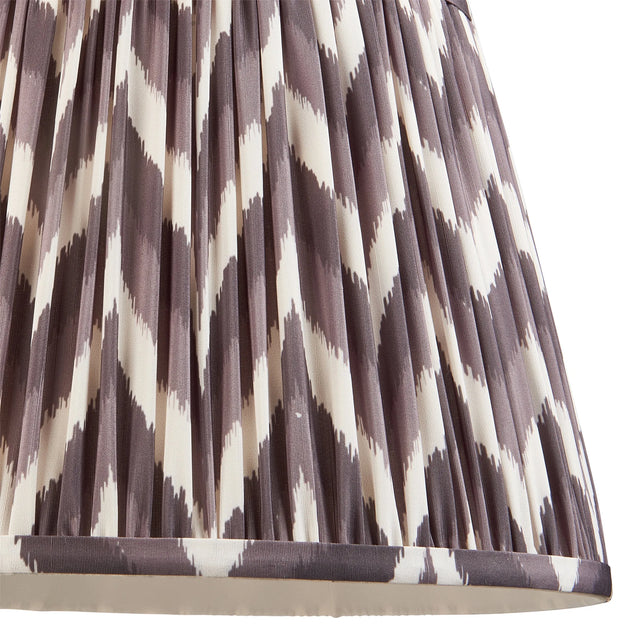 Endon Lighting - 111326 - Endon Lighting 111326 Zigzag 1lt Shade Indoor light fitting Pearl grey fabric