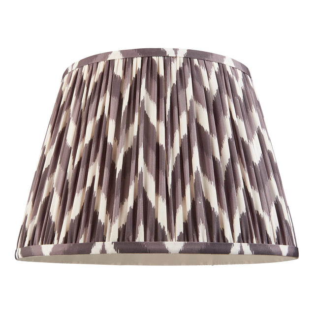 Endon Lighting - 111326 - Endon Lighting 111326 Zigzag 1lt Shade Indoor light fitting Pearl grey fabric