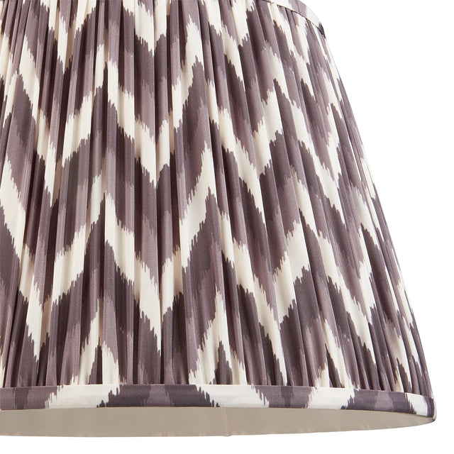 Endon Lighting - 111327 - Endon Lighting 111327 Zigzag 1lt Shade Indoor light fitting Pearl grey fabric