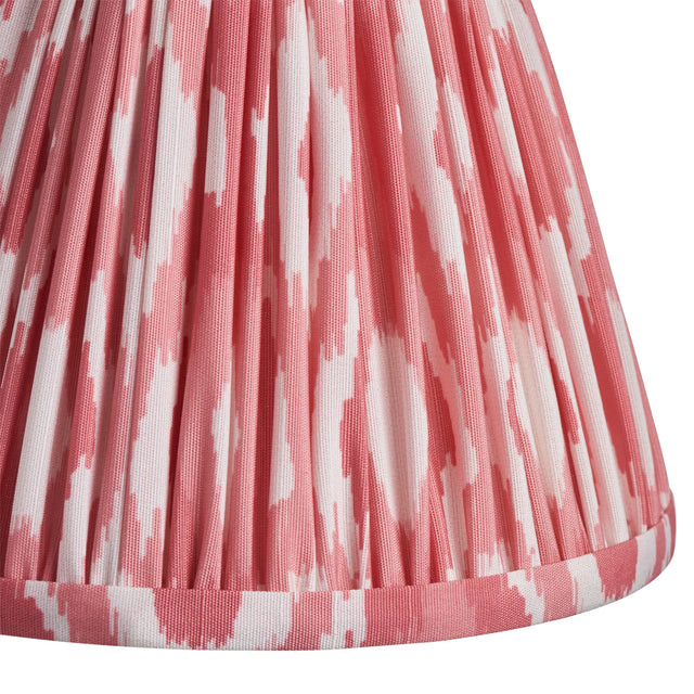 Endon Lighting - 111337 - Endon Lighting 111337 Ikat 1lt Shade Indoor light fitting Coral pink fabric