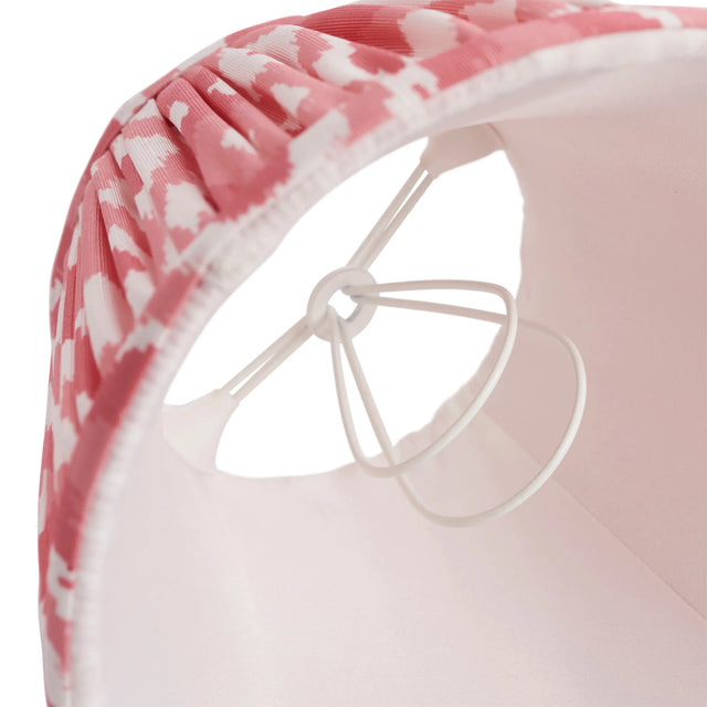 Endon Lighting - 111337 - Endon Lighting 111337 Ikat 1lt Shade Indoor light fitting Coral pink fabric