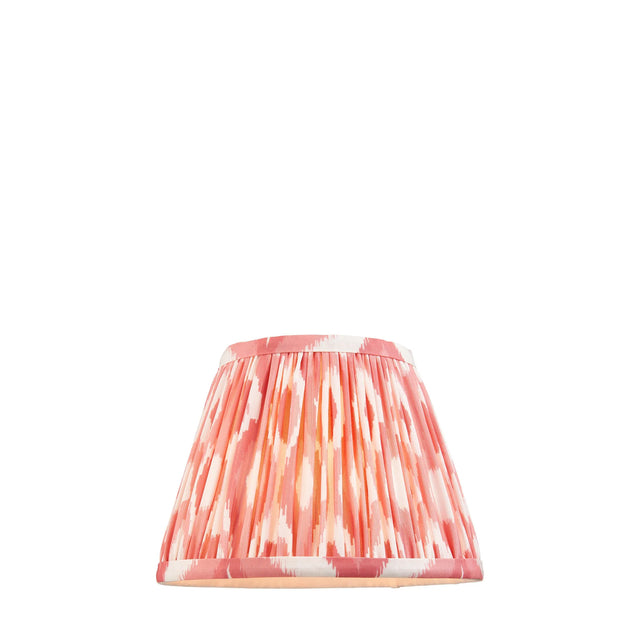 Endon Lighting - 111338 - Endon Lighting 111338 Ikat 1lt Shade Indoor light fitting Coral pink fabric