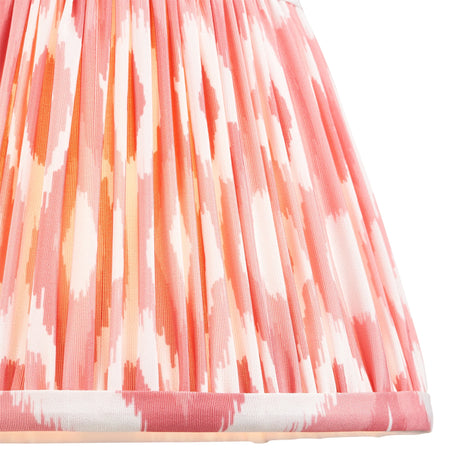 Endon Lighting - 111338 - Endon Lighting 111338 Ikat 1lt Shade Indoor light fitting Coral pink fabric