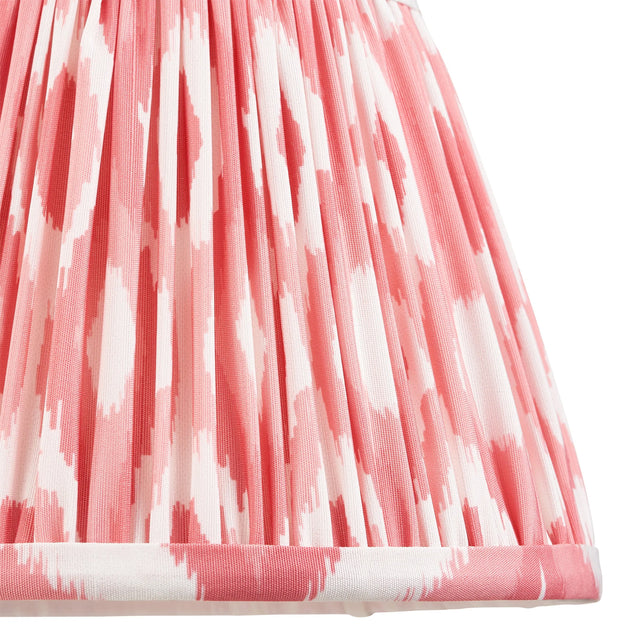 Endon Lighting - 111338 - Endon Lighting 111338 Ikat 1lt Shade Indoor light fitting Coral pink fabric