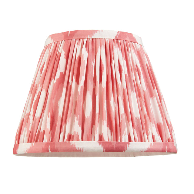 Endon Lighting - 111338 - Endon Lighting 111338 Ikat 1lt Shade Indoor light fitting Coral pink fabric