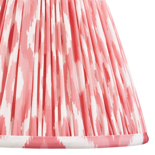 Endon Lighting - 111339 - Endon Lighting 111339 Ikat 1lt Shade Indoor light fitting Coral pink fabric