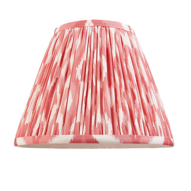 Endon Lighting - 111339 - Endon Lighting 111339 Ikat 1lt Shade Indoor light fitting Coral pink fabric