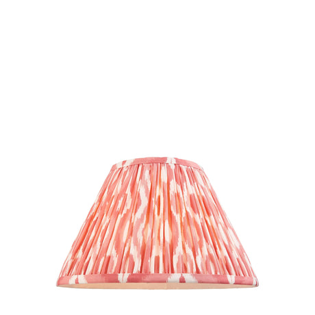 Endon Lighting - 111340 - Endon Lighting 111340 Ikat 1lt Shade Indoor light fitting Coral pink fabric