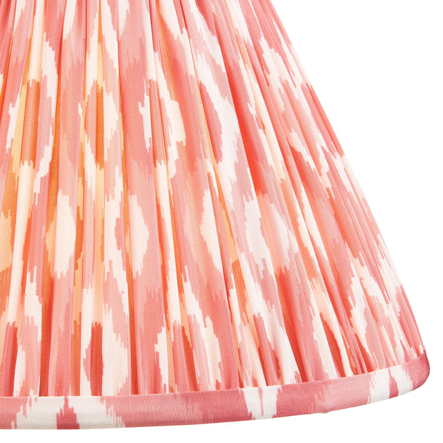 Endon Lighting - 111340 - Endon Lighting 111340 Ikat 1lt Shade Indoor light fitting Coral pink fabric