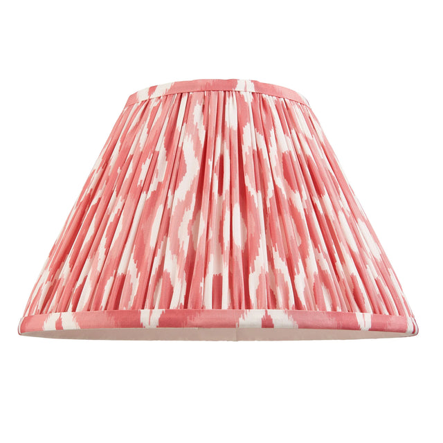 Endon Lighting - 111340 - Endon Lighting 111340 Ikat 1lt Shade Indoor light fitting Coral pink fabric