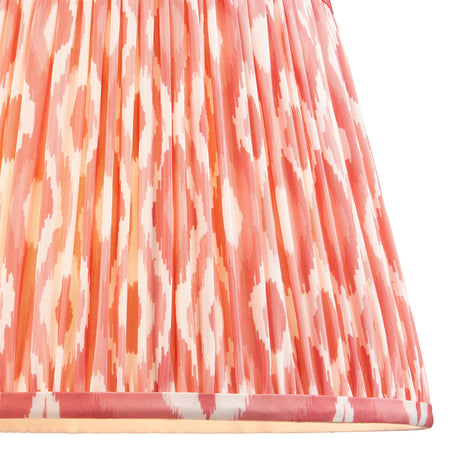 Endon Lighting - 111341 - Endon Lighting 111341 Ikat 1lt Shade Indoor light fitting Coral pink fabric