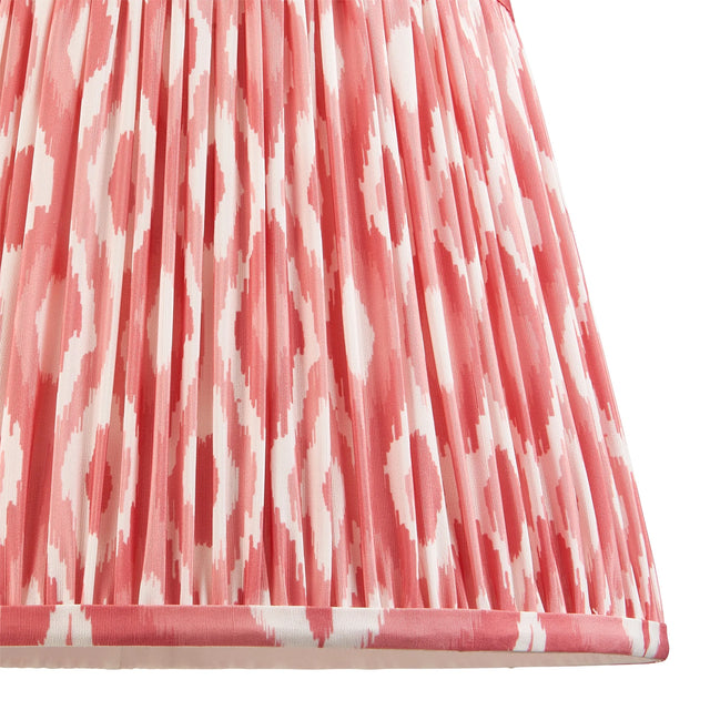 Endon Lighting - 111341 - Endon Lighting 111341 Ikat 1lt Shade Indoor light fitting Coral pink fabric