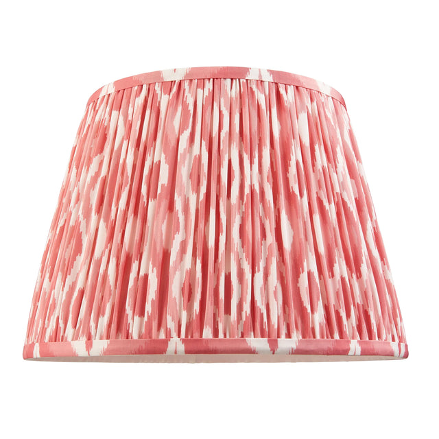 Endon Lighting - 111341 - Endon Lighting 111341 Ikat 1lt Shade Indoor light fitting Coral pink fabric