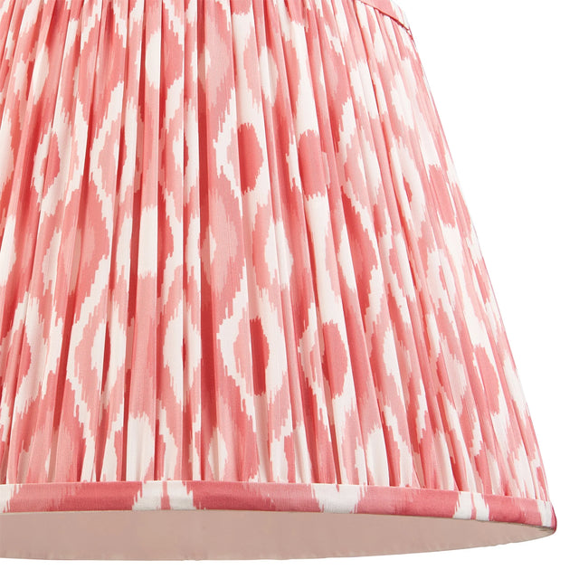 Endon Lighting - 111342 - Endon Lighting 111342 Ikat 1lt Shade Indoor light fitting Coral pink fabric