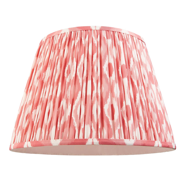 Endon Lighting - 111342 - Endon Lighting 111342 Ikat 1lt Shade Indoor light fitting Coral pink fabric