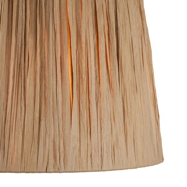 Endon Lighting - 111507 - Endon Lighting 111507 Raffia 1lt Shade Indoor light fitting Natural raffia