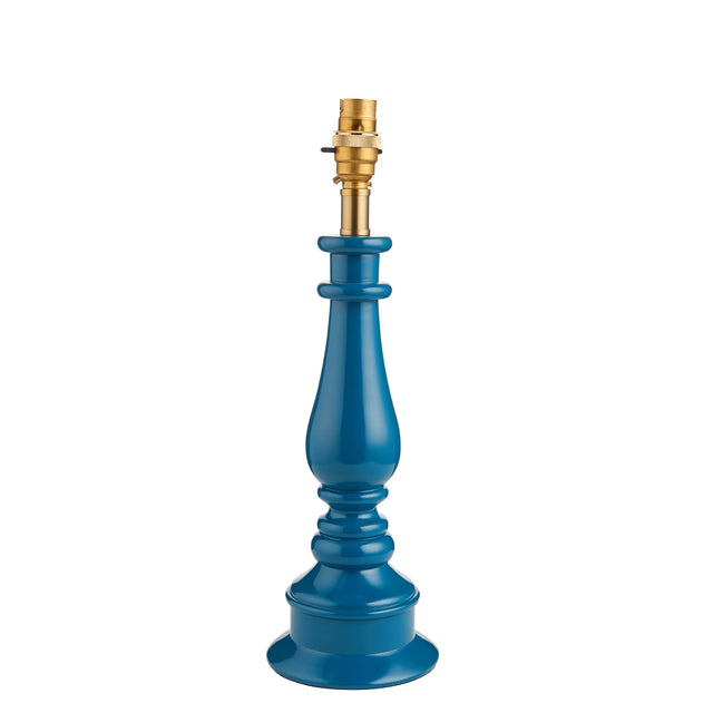 Endon Lighting - 112165 - Endon Lighting 112165 Myrtle 1lt Table Indoor light fitting Marlin blue & warm brass plate