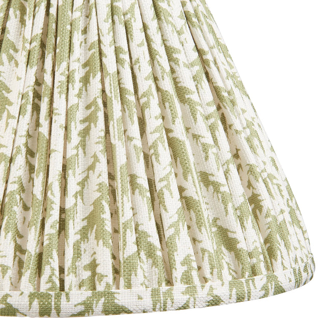 Endon Lighting - 112913 - Endon Lighting 112913 Leaf 1lt Shade Indoor light fitting Herb garden green fabric