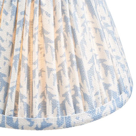 Endon Lighting - 112914 - Endon Lighting 112914 Leaf 1lt Shade Indoor light fitting Shell bay blue fabric