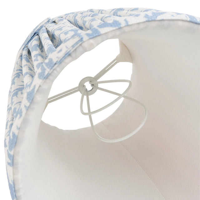 Endon Lighting - 112914 - Endon Lighting 112914 Leaf 1lt Shade Indoor light fitting Shell bay blue fabric