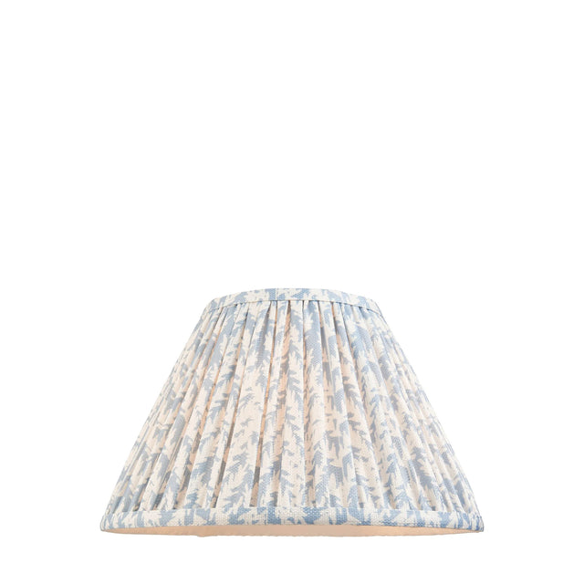 Endon Lighting - 112917 - Endon Lighting 112917 Leaf 1lt Shade Indoor light fitting Shell bay blue fabric