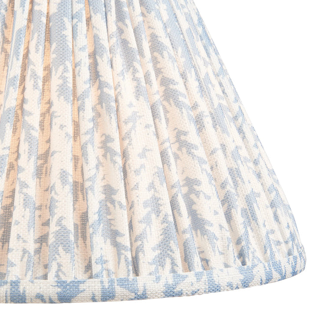 Endon Lighting - 112917 - Endon Lighting 112917 Leaf 1lt Shade Indoor light fitting Shell bay blue fabric