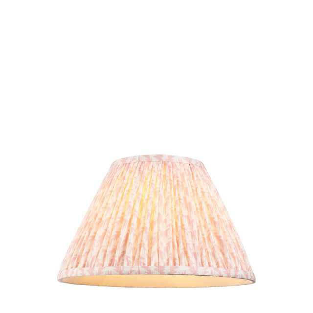 Endon Lighting - 112920 - Endon Lighting 112920 Leaf 1lt Shade Indoor light fitting Peachy keen fabric