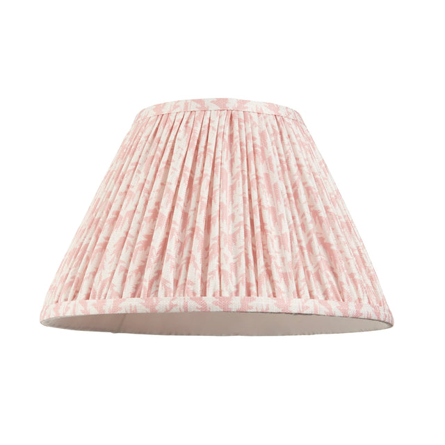 Endon Lighting - 112920 - Endon Lighting 112920 Leaf 1lt Shade Indoor light fitting Peachy keen fabric