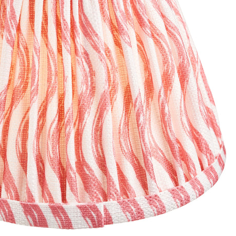 Endon Lighting - 113056 - Endon Lighting 113056 Ripple 1lt Shade Indoor light fitting Coral pink fabric