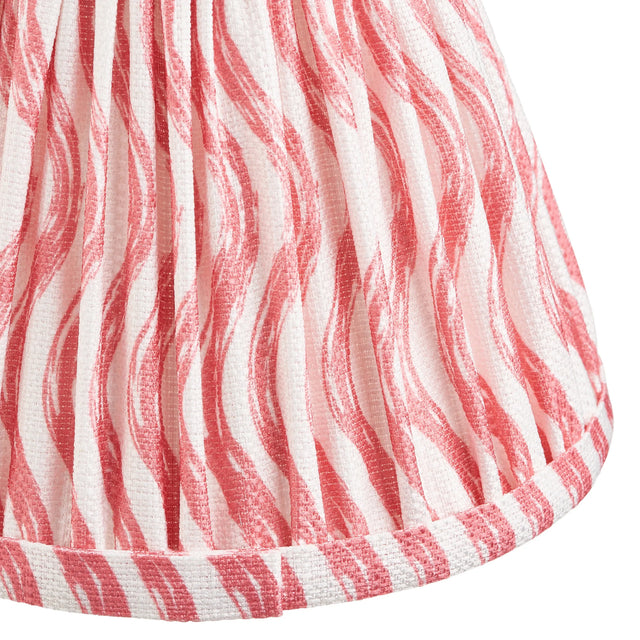 Endon Lighting - 113056 - Endon Lighting 113056 Ripple 1lt Shade Indoor light fitting Coral pink fabric