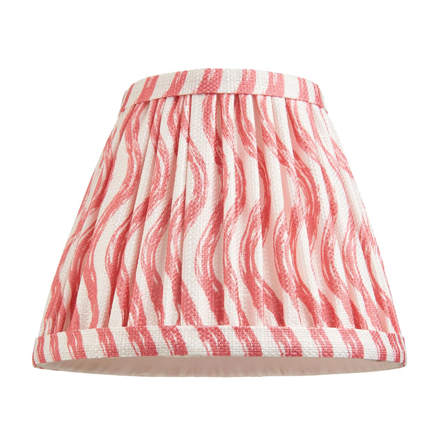 Endon Lighting - 113056 - Endon Lighting 113056 Ripple 1lt Shade Indoor light fitting Coral pink fabric