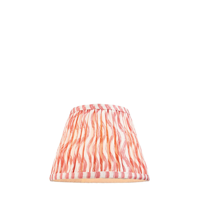 Endon Lighting - 113057 - Endon Lighting 113057 Ripple 1lt Shade Indoor light fitting Coral pink fabric