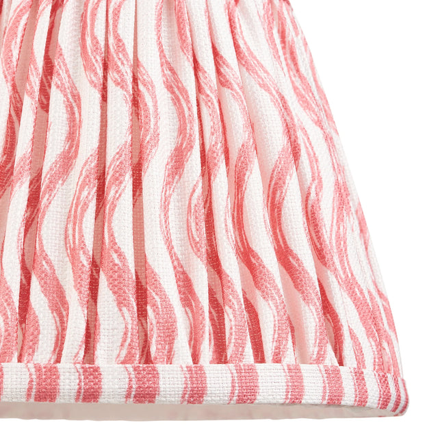 Endon Lighting - 113057 - Endon Lighting 113057 Ripple 1lt Shade Indoor light fitting Coral pink fabric